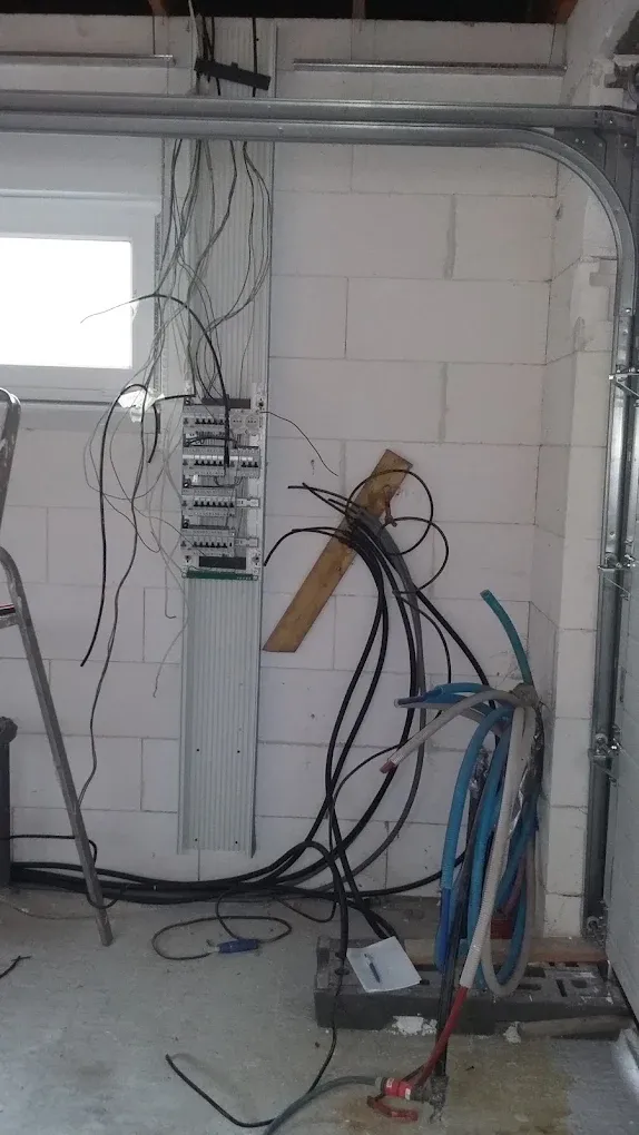 Câblage d'un tableau dans un garage